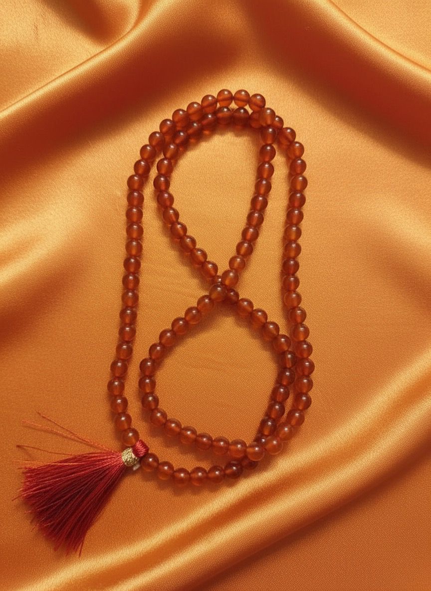 Evaarah - Energised🔥 Red Carnelian Mala – Passion, Courage & Creative Flow